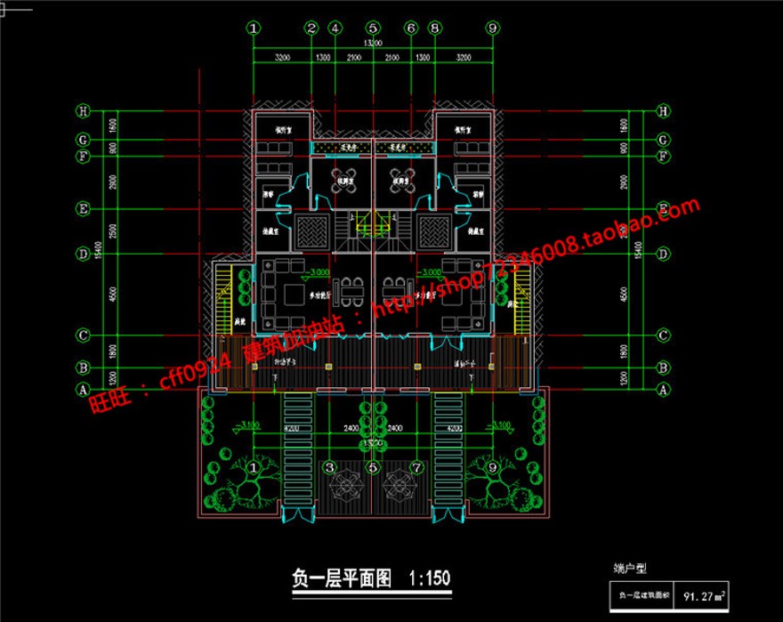 su模型+cad施工图平立剖双拼新古典商业别墅建筑方案设计