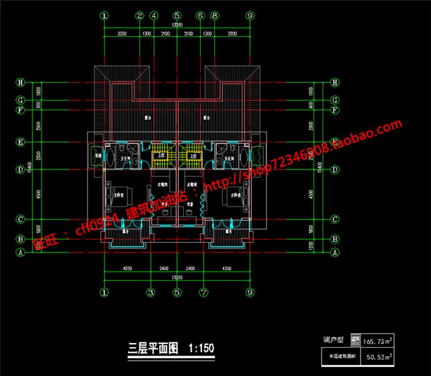 su模型+cad施工图平立剖双拼新古典商业别墅建筑方案设计