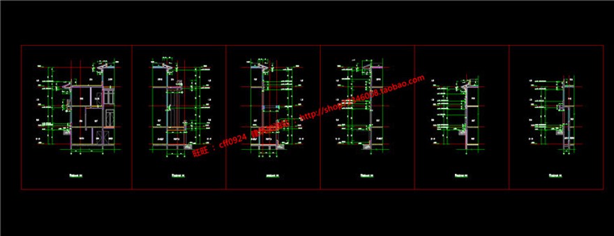 su模型+cad施工图平立剖双拼新古典商业别墅建筑方案设计