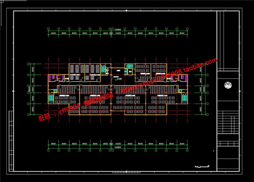 高校图书文物中心建成景观建筑规划项目cad平面剖面图纸效果图