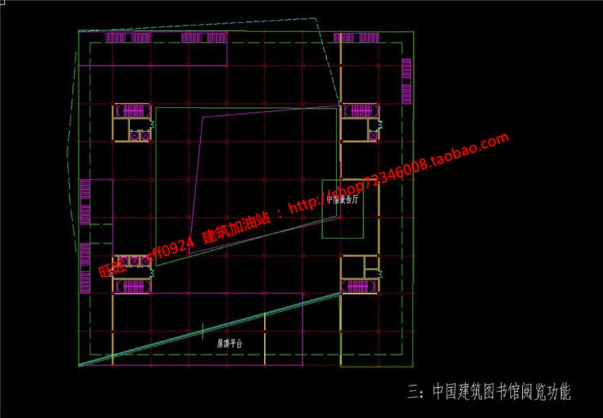 高校图书预读中心展览文物su模型cad图纸