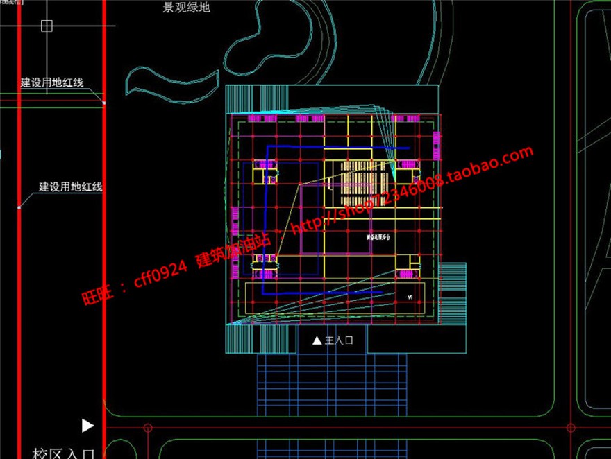 高校图书预读中心展览文物su模型cad图纸