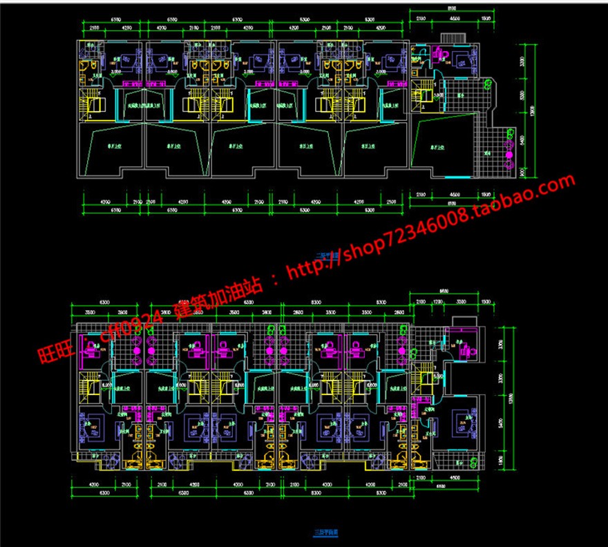 cad平立剖su模型效果图3dmax欧式美式联排商业别墅多方案建筑