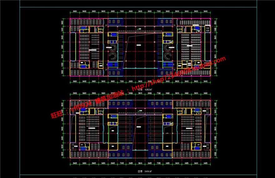 图书馆建筑方案设计现代风风格su模型cad图纸效果图全套