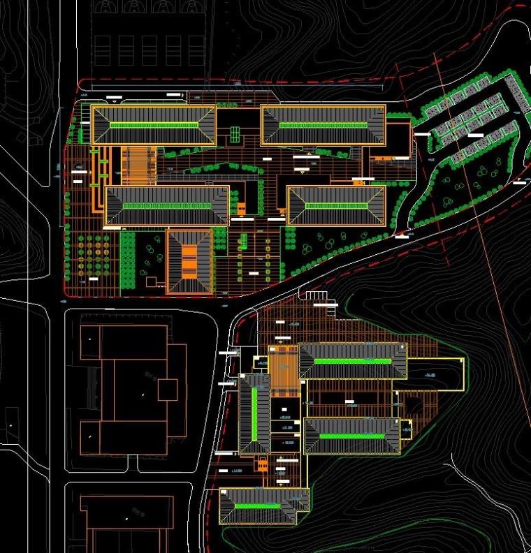 成套-南京工业大学行政楼教学楼图书馆CAD/SU模型