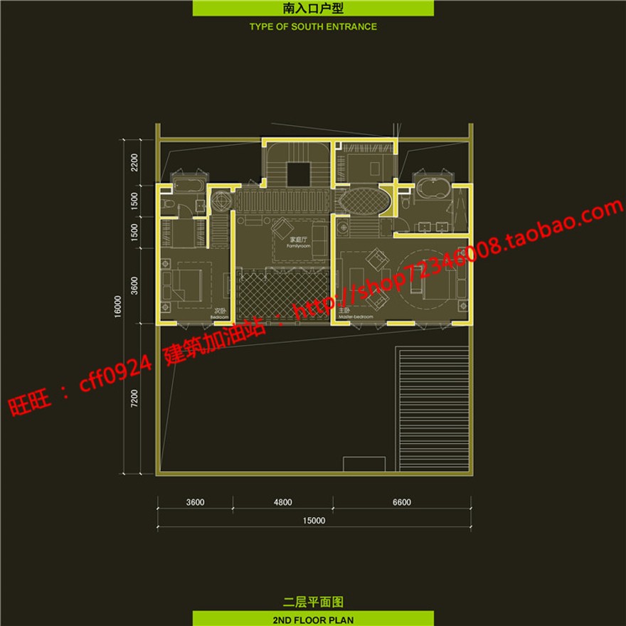 绿地商业别墅群居住建筑古典园林风格建筑su模型+cad图纸+ppt文本