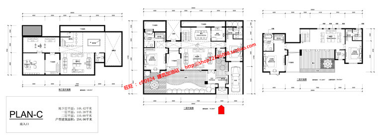 中式商业别墅群小区规划高档建筑cad总图户型su模型ppt文本