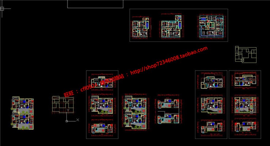 中式商业别墅群小区规划高档建筑cad总图户型su模型ppt文本