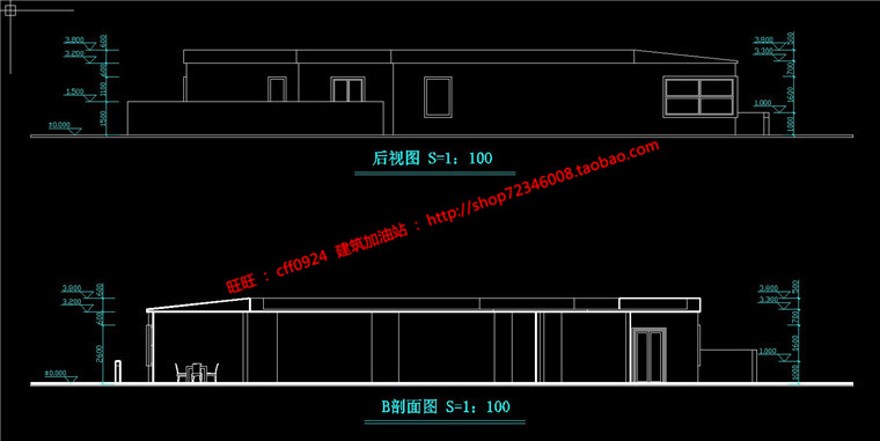 茶室茶餐厅建筑方案设计su模型和cad图纸