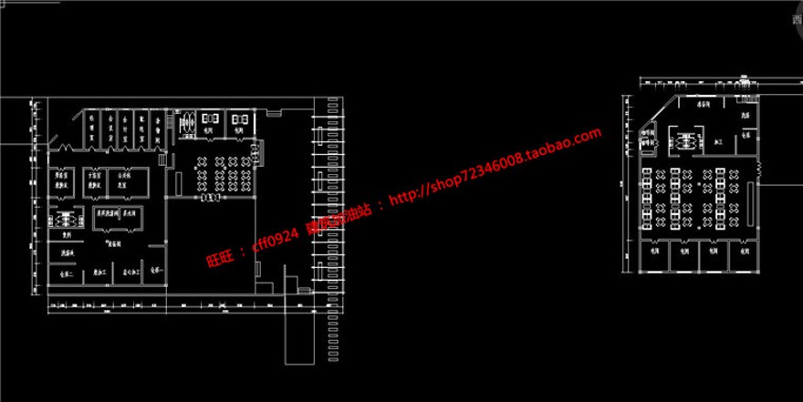 咖啡馆茶餐厅建筑方案设计休闲中心cad图纸平面+su模型