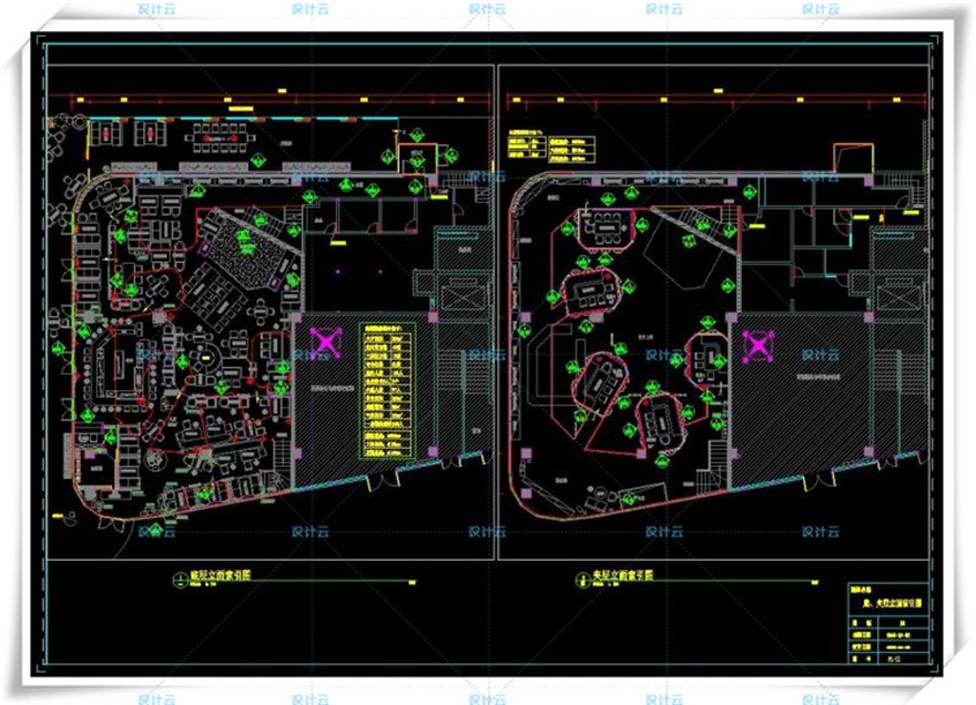 完整珠海胡桃里音乐餐厅CAD+PDF施工图+高清效果图+水电图建筑资源