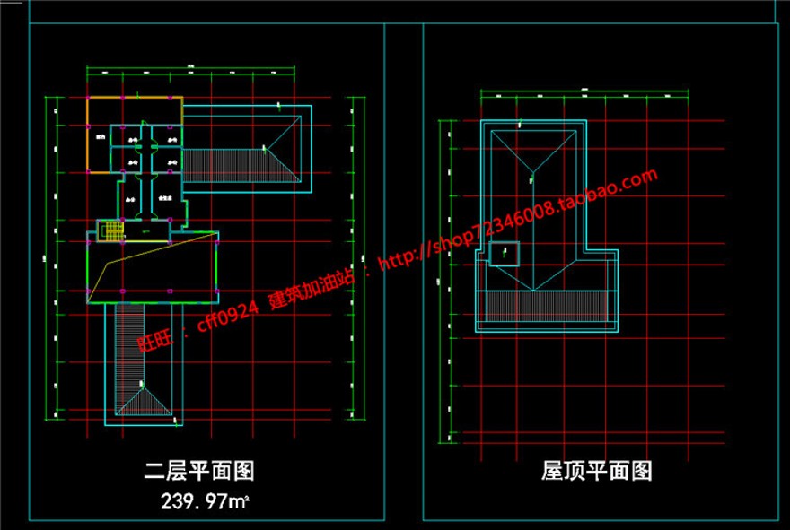 欧式美式古典风格售楼处cad图纸平立剖效果图