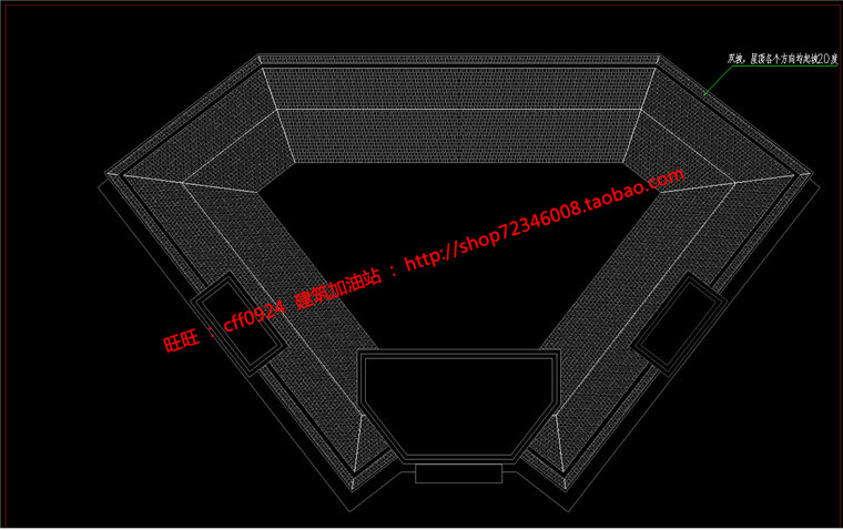 售楼处会所建筑方案设计su模型+cad图纸+效果图