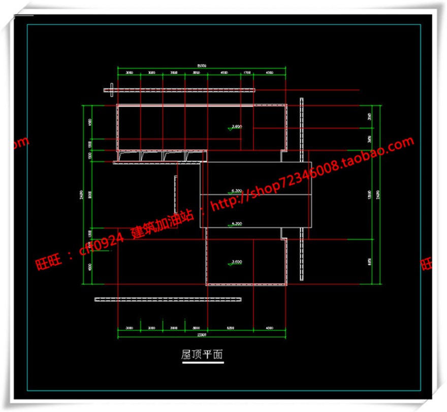 建筑图纸240公建售楼处新中式风格cad平立面总图+SU模型+效果图