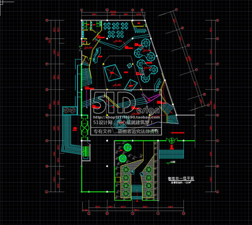 公建售楼处绿地售楼中心建筑设计su模型+cad图纸max效建筑资源