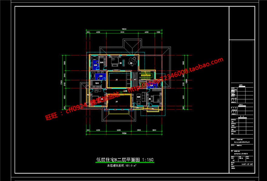 cad平面/立面/剖面效果图独栋新古典商业别墅建筑方案设计