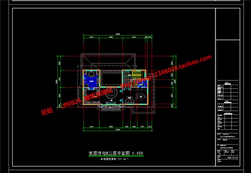 cad平面/立面/剖面效果图独栋新古典商业别墅建筑方案设计