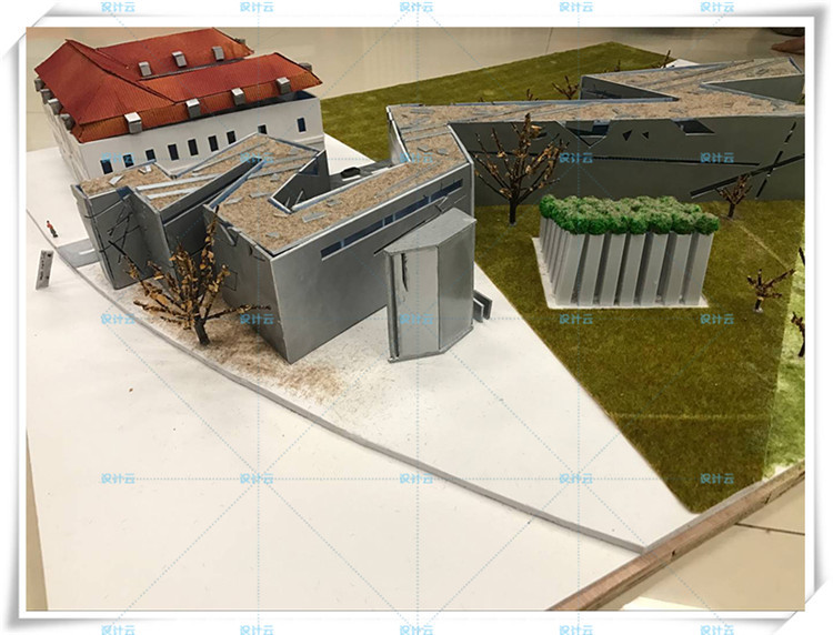 设计资源127柏林犹太人博物馆SU模型+CAD+AI+实模制作方法