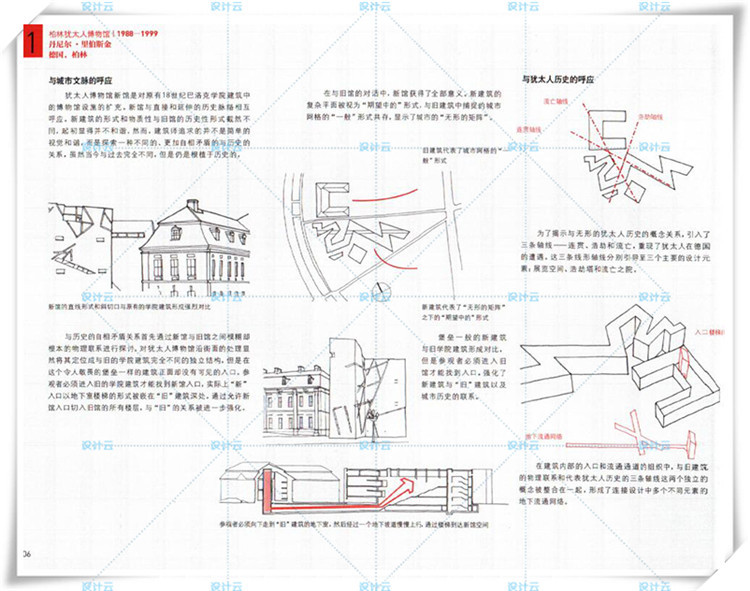 设计资源127柏林犹太人博物馆SU模型+CAD+AI+实模制作方法