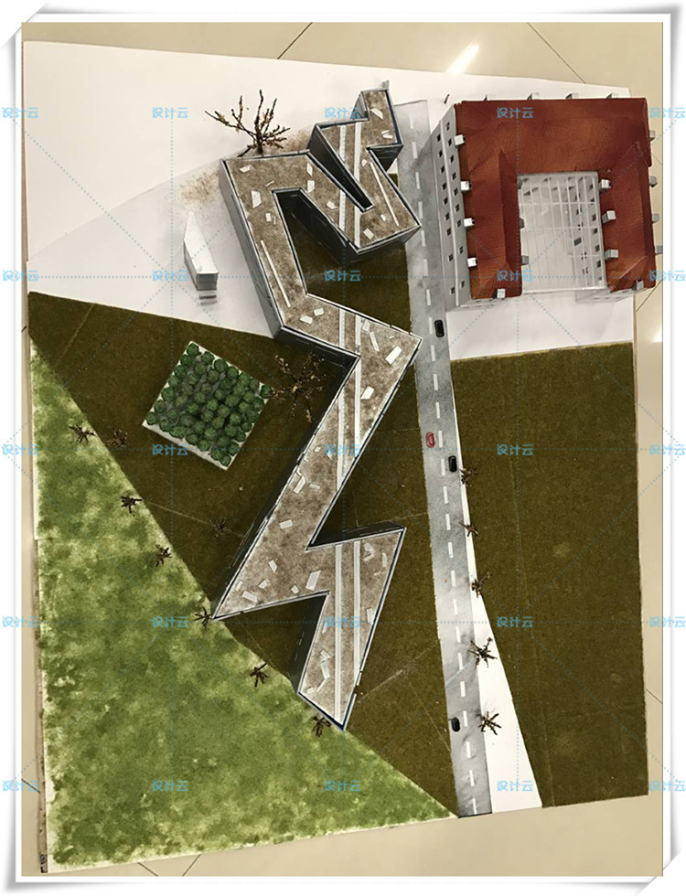 设计资源127柏林犹太人博物馆SU模型+CAD+AI+实模制作方法