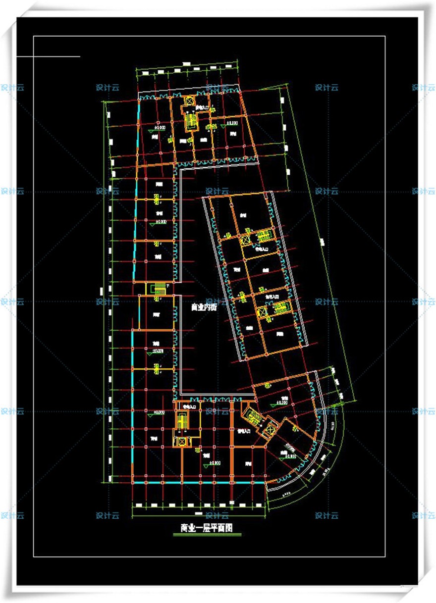 设计资源146综合医院门诊住院部急诊中心有cad施工图文本效果图