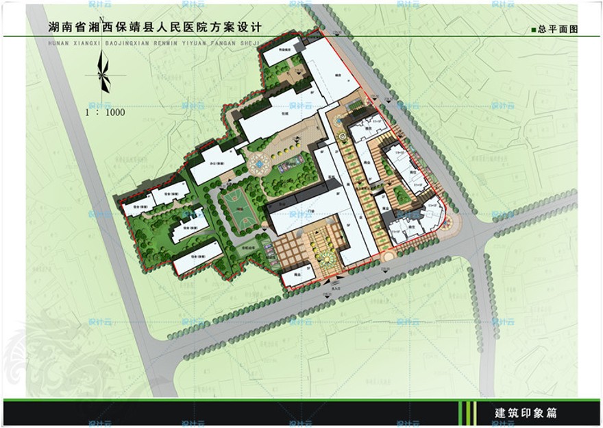 设计资源146综合医院门诊住院部急诊中心有cad施工图文本效果图