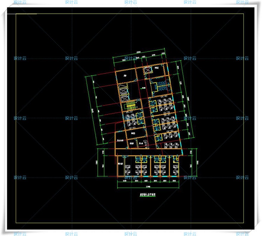 设计资源146综合医院门诊住院部急诊中心有cad施工图文本效果图