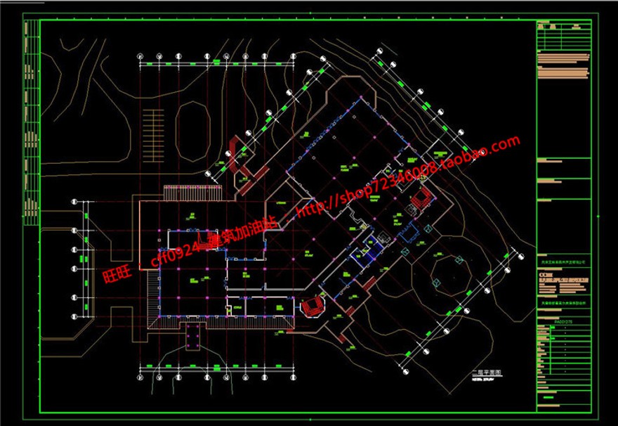 俱乐部会所设计CAD总图平立剖+SU模型+效果图文本