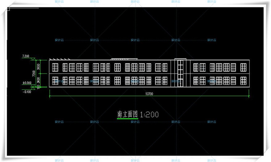 设计资源1426班幼儿园建筑方案设计有cad总图平立剖图纸+su模型