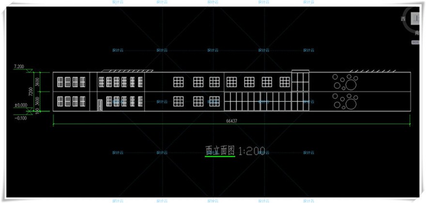 设计资源1426班幼儿园建筑方案设计有cad总图平立剖图纸+su模型