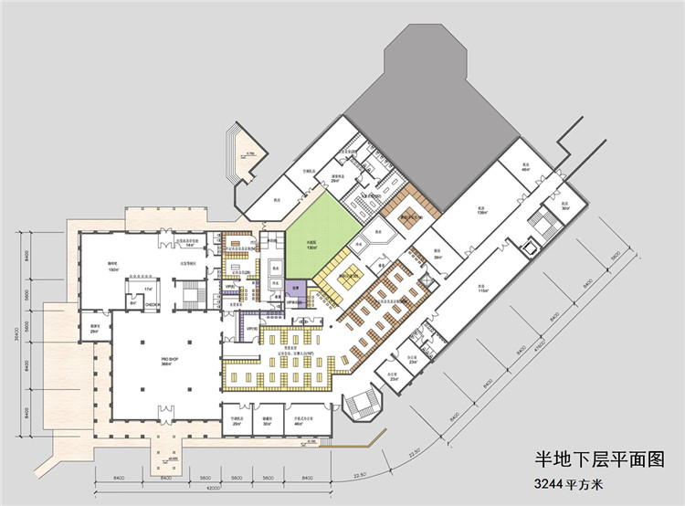 成套-高尔夫俱乐部会所招待文本册/CAD图纸/SU模型