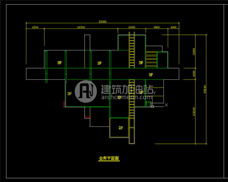 建筑图纸132会所SU模型+CAD图纸+效果图会所设计