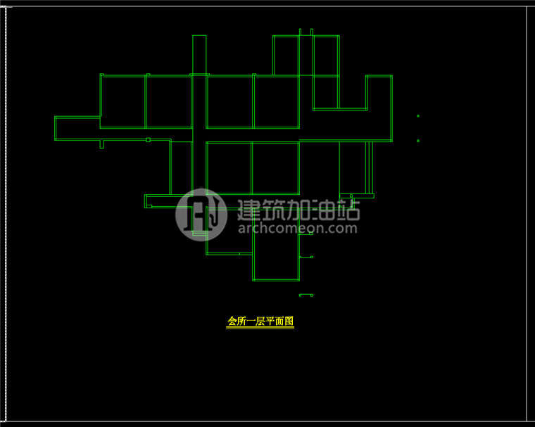 建筑图纸132会所SU模型+CAD图纸+效果图会所设计