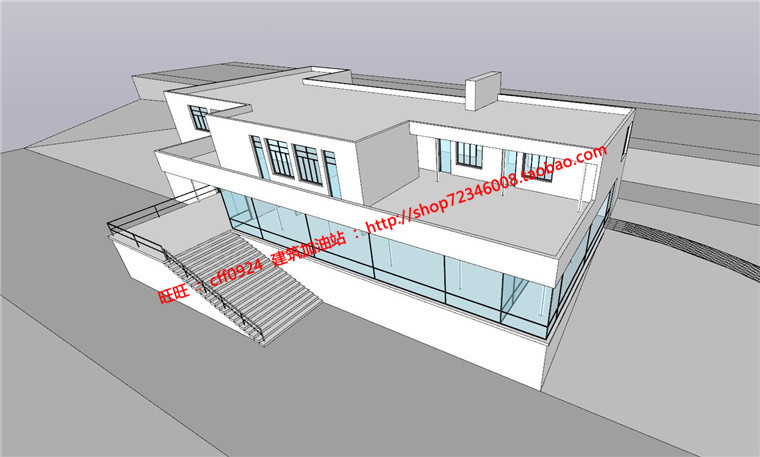 土根哈特商业别墅建筑方案设计su模型cad图纸ppt图片jpg全