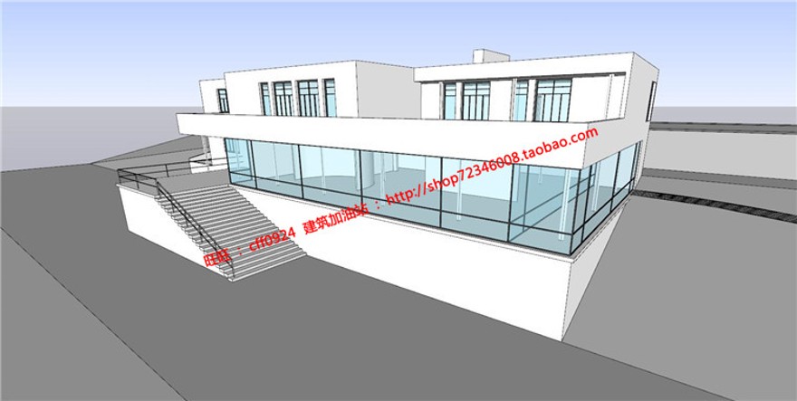 土根哈特商业别墅建筑方案设计su模型cad图纸ppt图片jpg全