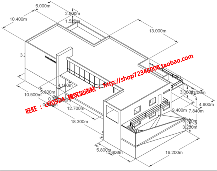 土根哈特商业别墅建筑方案设计su模型cad图纸ppt图片jpg全