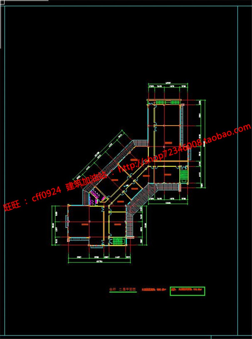 多层办公休闲会所建筑设计cad图纸平立剖su模型