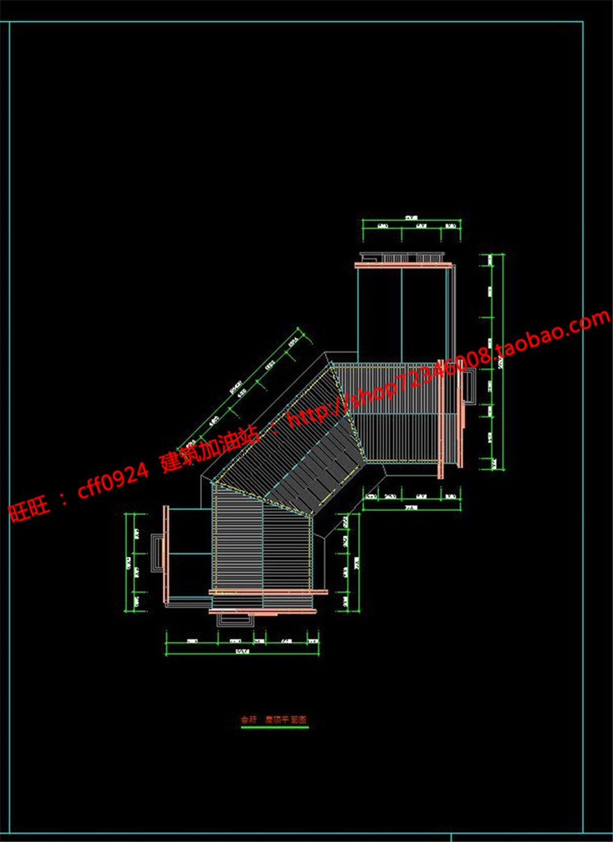 多层办公休闲会所建筑设计cad图纸平立剖su模型