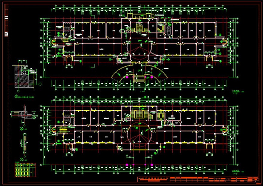 成套-建筑CAD图纸设计院参考方案施工图CAD素材建筑景观规划资料