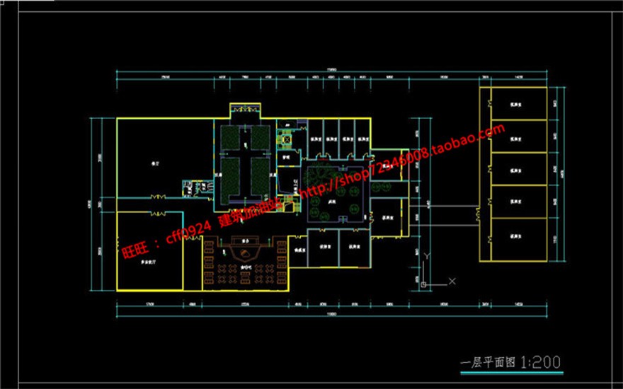 新古典会所景观建筑设计图纸cad效果图su模型