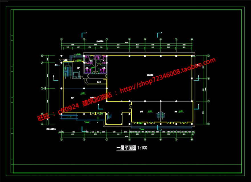 公建会所建筑方案cad平立剖施工图su模型