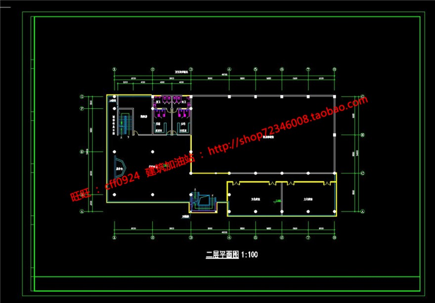 公建会所建筑方案cad平立剖施工图su模型