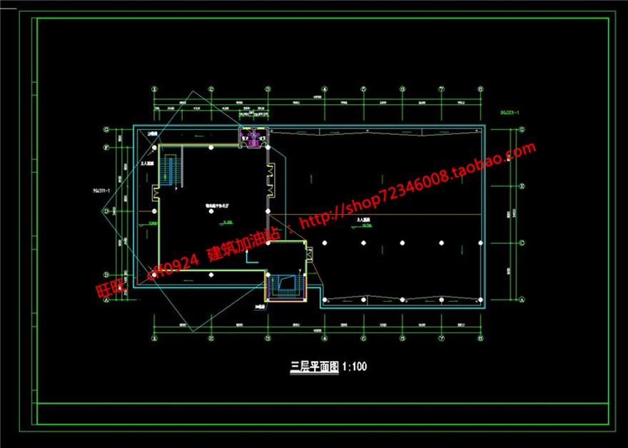 公建会所建筑方案cad平立剖施工图su模型