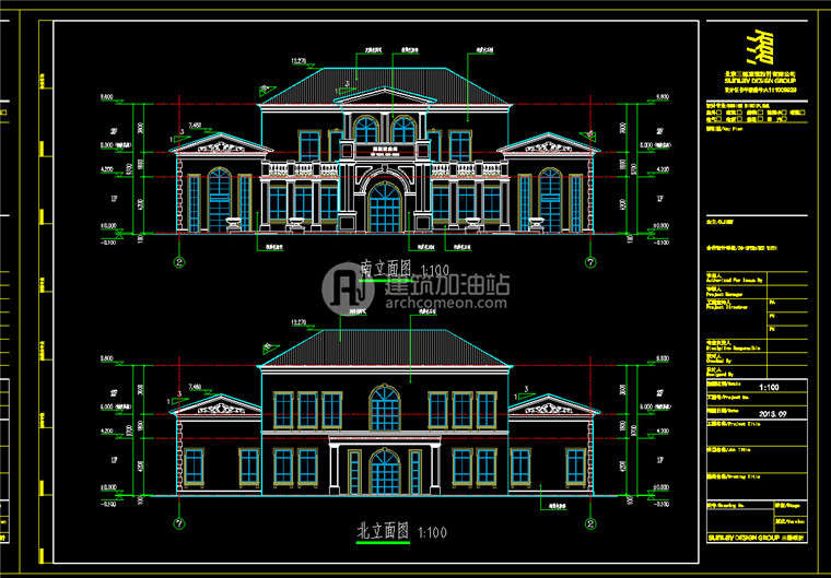 建筑图纸134会所景观建筑规划项目设计会所SU模型/cad图纸/效果图