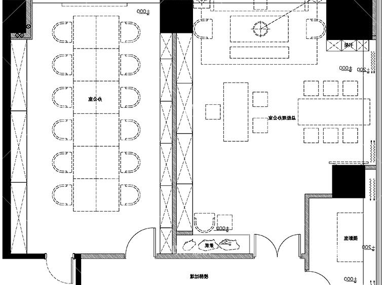 资源素材玉器展厅展馆展台洽谈区会馆设计方案效果带CAD施建筑资源