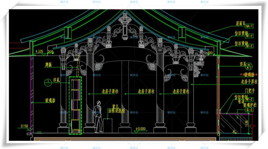 完整梁建国北京集美组万柳书院会所+CAD施工图+效果图软建筑资源