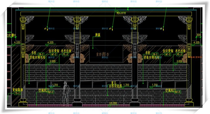 完整梁建国北京集美组万柳书院会所+CAD施工图+效果图软建筑资源