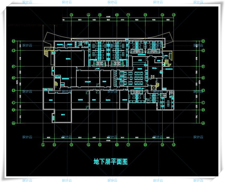 完整欧式美式新古典风格两层会所设计cad平面图/SU模型