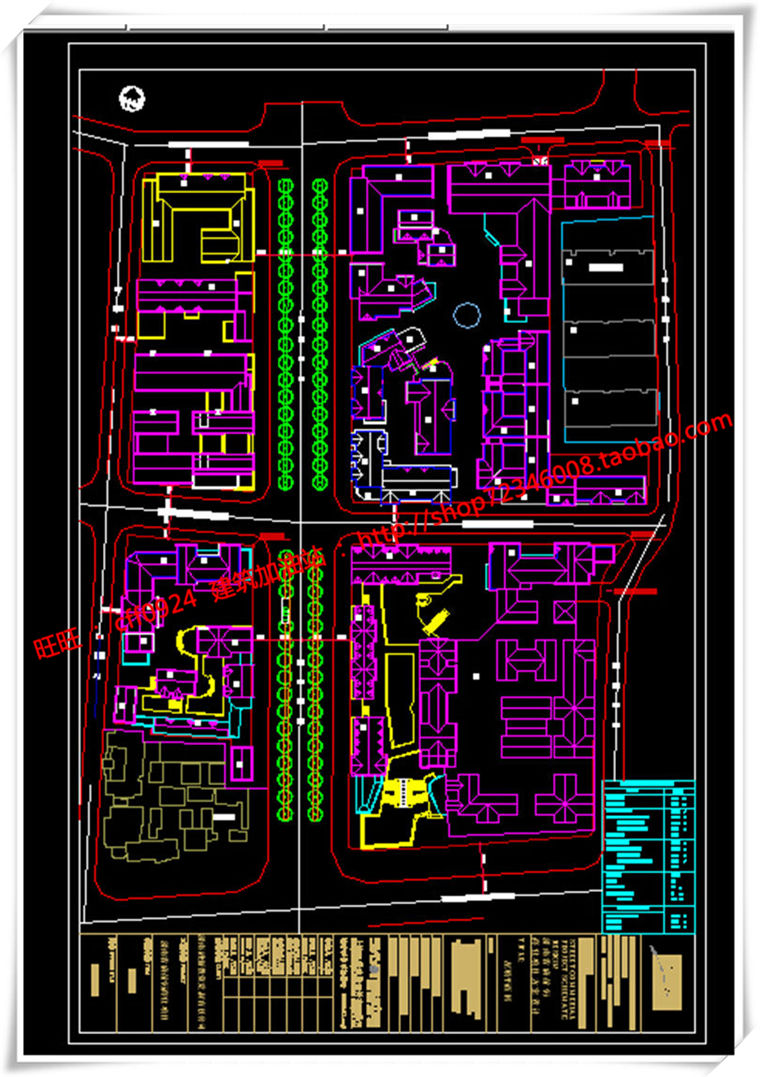 建筑图纸197新中式风格商业/商业街有su模型/cad图纸/效果图/3Dmax