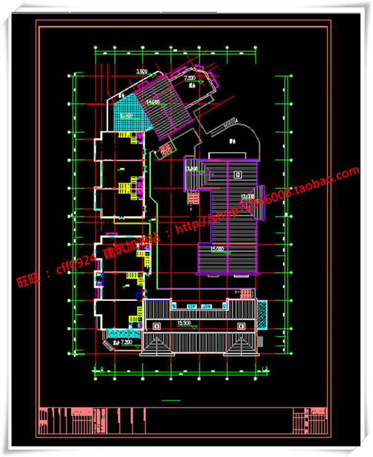 建筑图纸197新中式风格商业/商业街有su模型/cad图纸/效果图/3Dmax